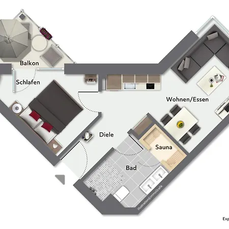 Dünenvilla 18 01 Apartment *